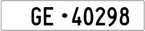 Trailer License Plate